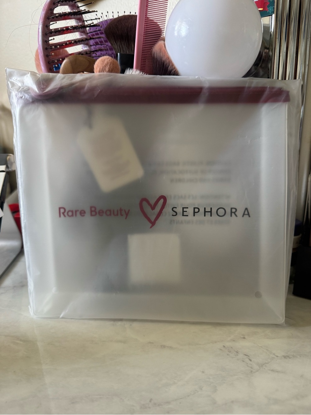 3/$15 Rare Beauty by Selena Gomez Rare Beauty x Sephora Travel Makeup Pouch